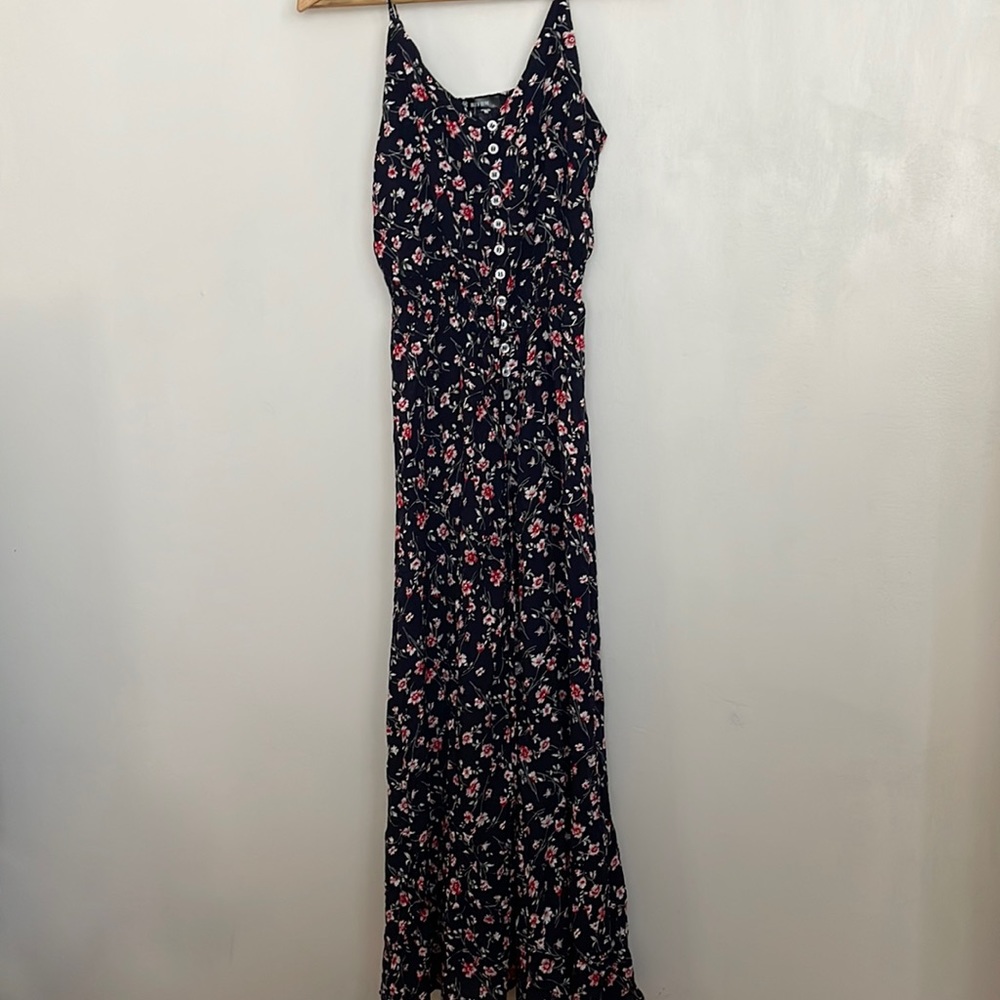 BTFBM Women Summer Spaghetti Strap V Neck Floral Print A-Line